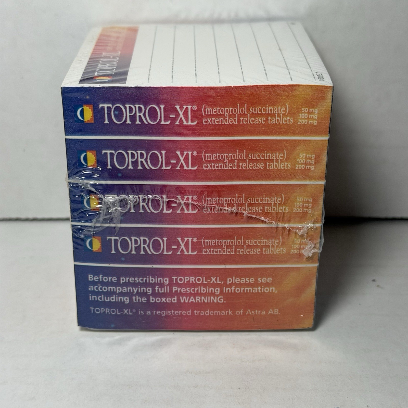 Toprol – XL Set of 5 Pharmaceutical Drug Rep Advertising NOTE Cubes Notepad LOT