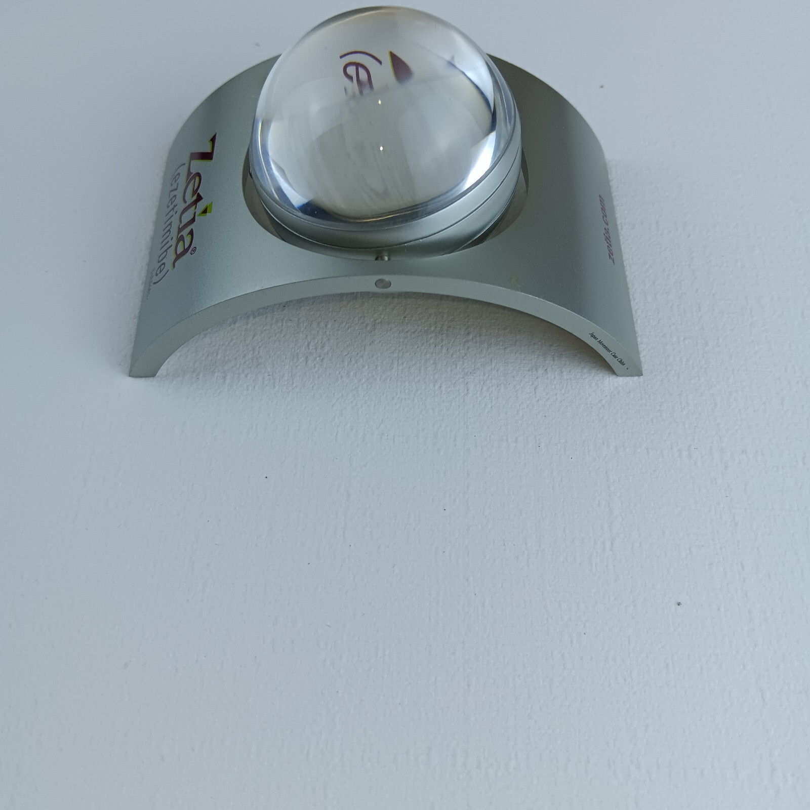 ZETIA Pharmaceutical Spinning Clock W/ Original Box & Directions desk clock