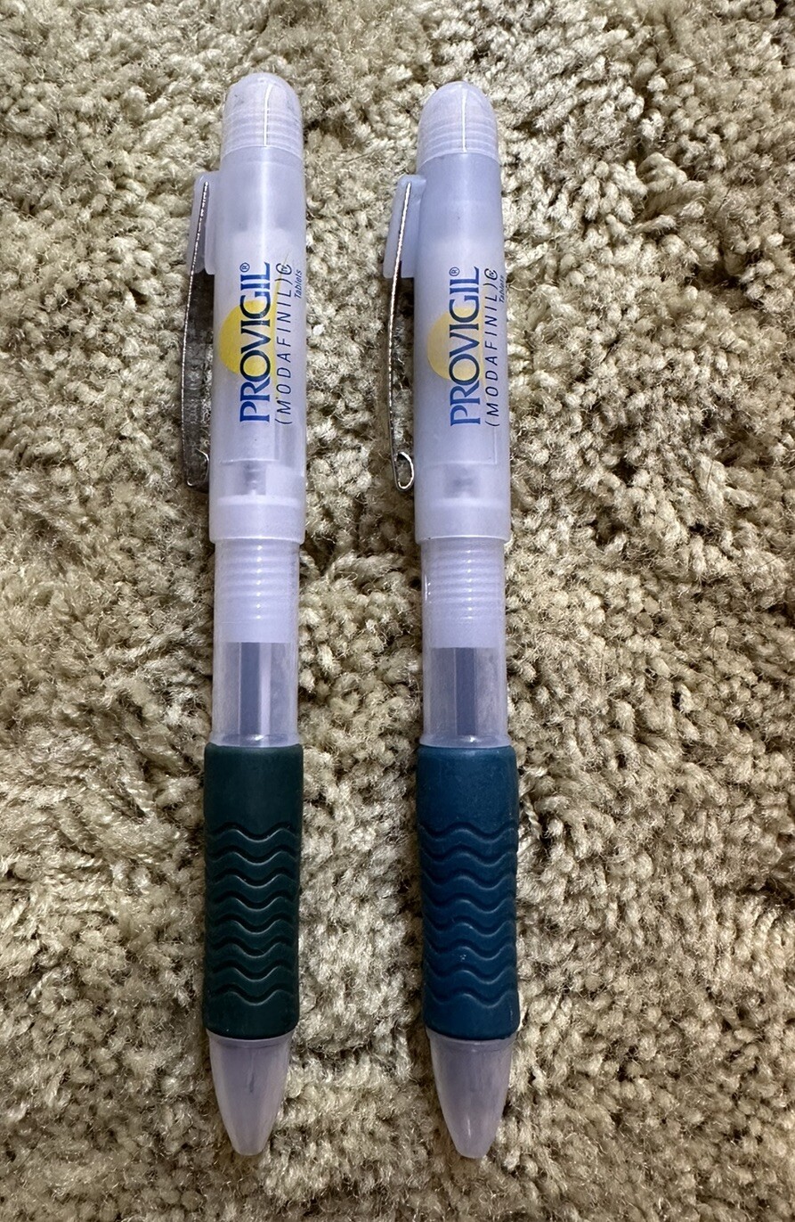 Drug Rep Provigil Retractable Pencil/Pens Duo