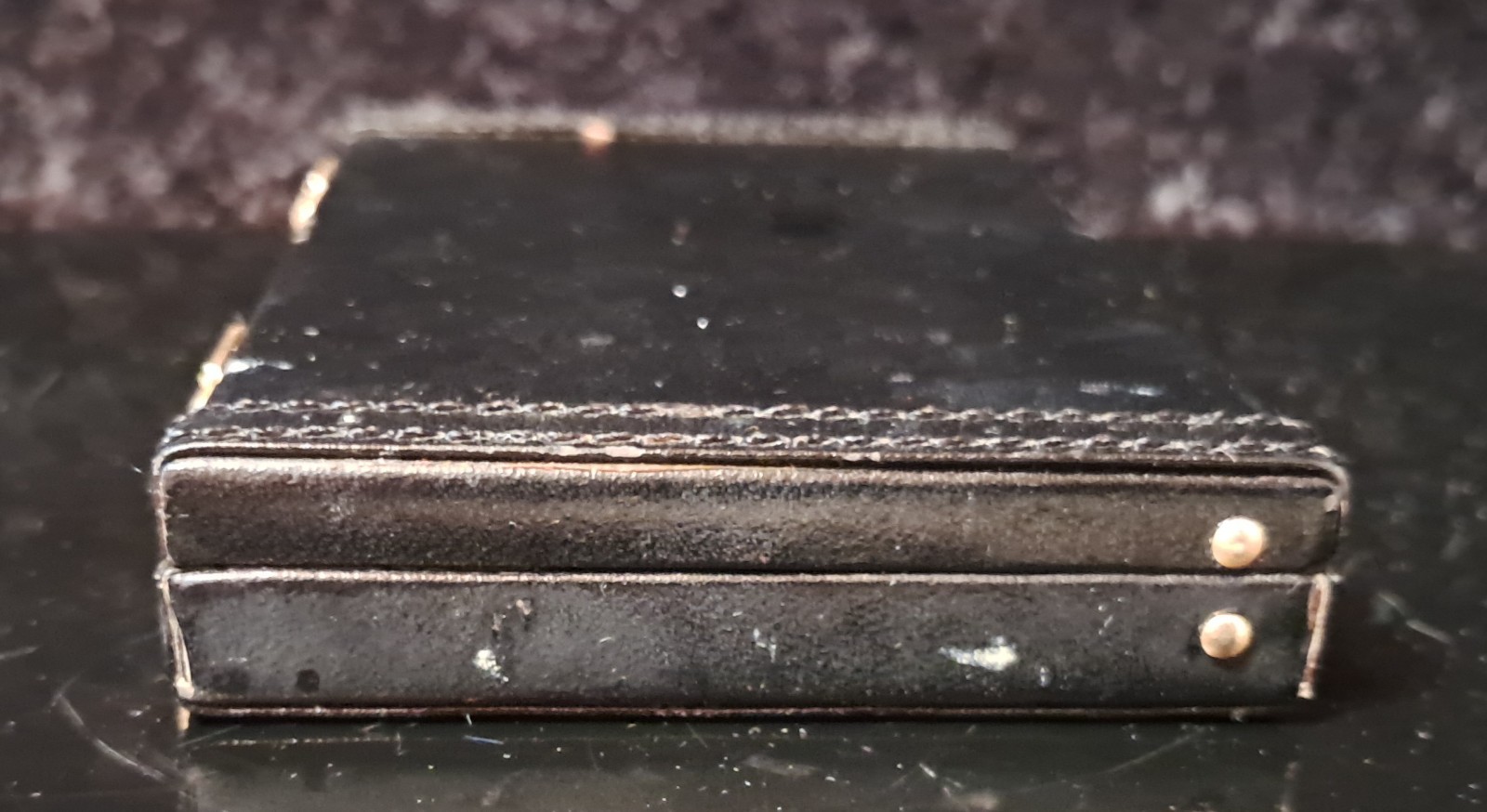 Rare 1980’s “ZIAC” Pharmaceutical Black Miniature Briefcase Business Card Holder