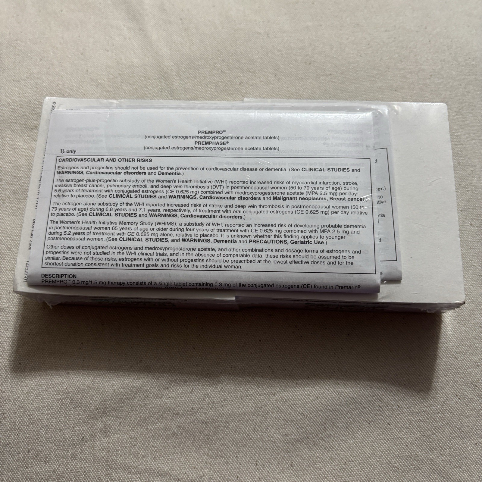 Vintage Wyeth Prempro Pharmaceutical Advertising Notepad Lot 2 Unused Drug Rep