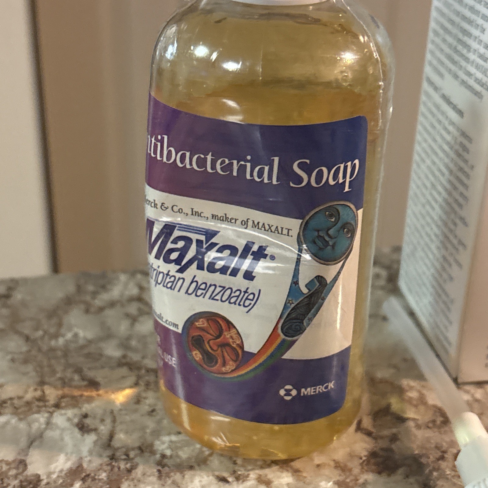 Merck Maxalt Rizatriptan Benzonate Pharmaceutical Drug Rep Hand Soap W/Pump New