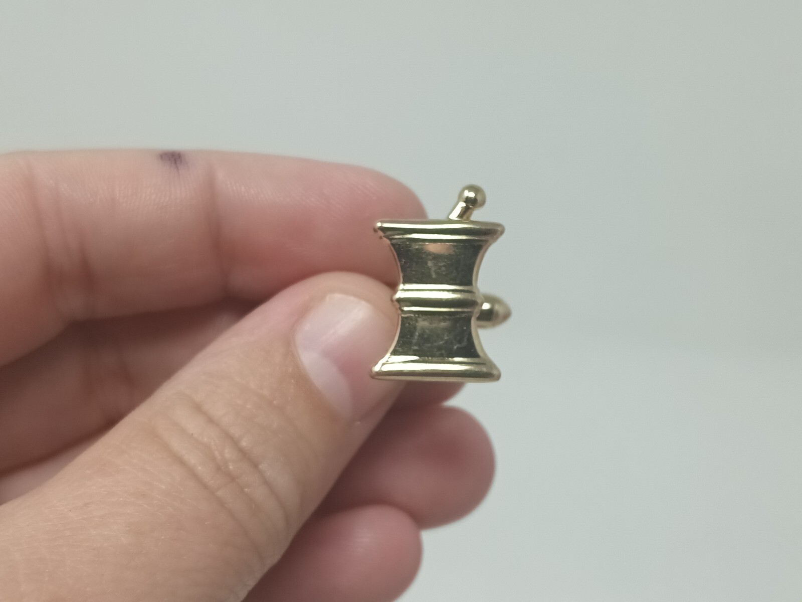 Vintage Pharmacist Pharmacy Cufflinks Tie Tack RX Mortar Pestle Druggist Set