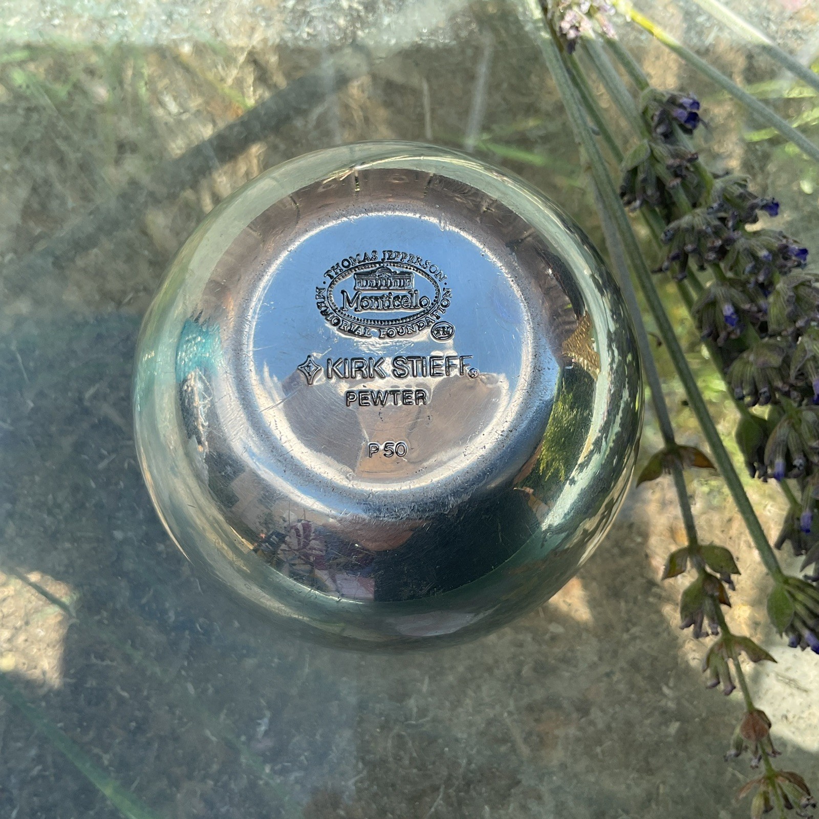 QWIKSET Shiny Pewter Kirk Stieff Cup