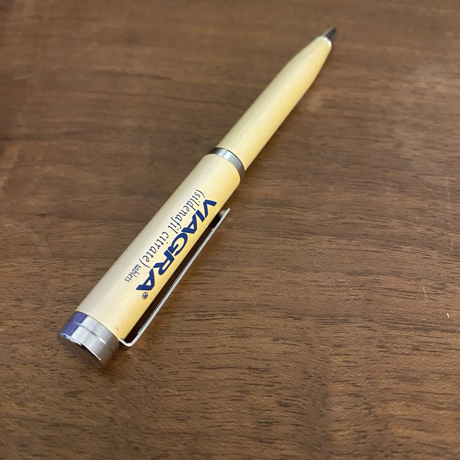 Vintage Viagra Pharmaceutical Yellow Drug Rep Pen