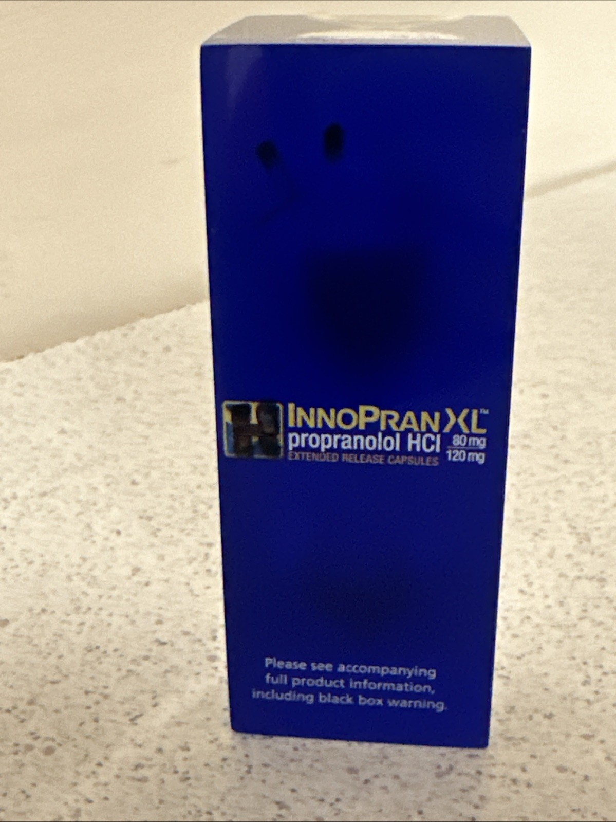 Vintage Innopran Propanolol Lucite Blue Hourglass Egg Timer 4″ Promo Pharma
