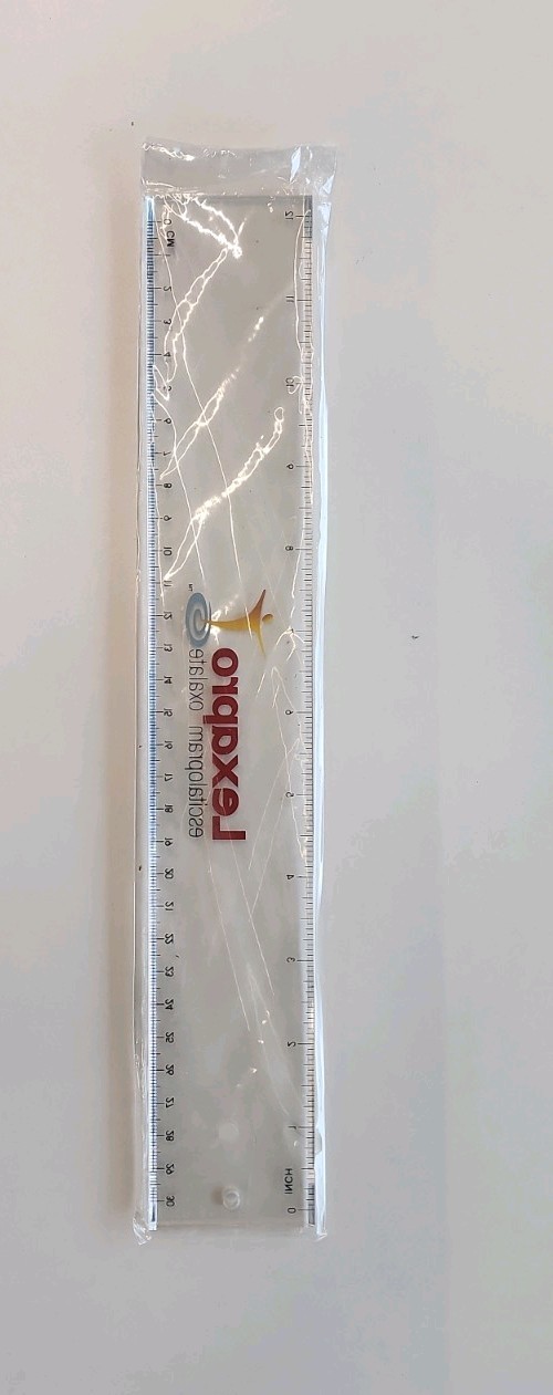 12″ Clear Lucite LEXAPRO Ruler; NEW; Pharmaceutical Drug Rep Promo