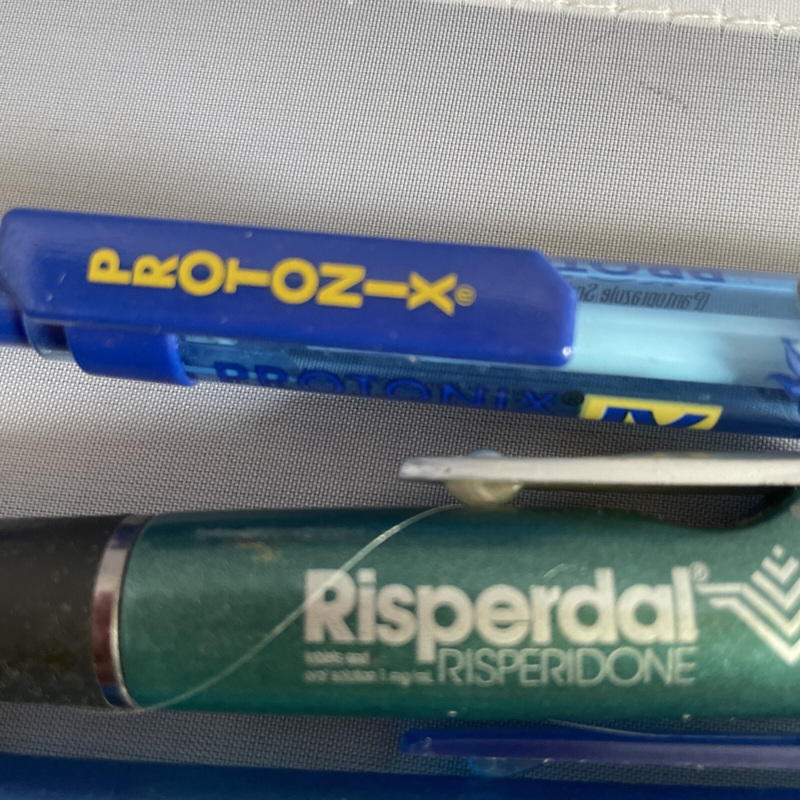Vintage Lot of 5 Assorted Pharmaceutical Drug Rep Pens Aciphex Bextra Protonix