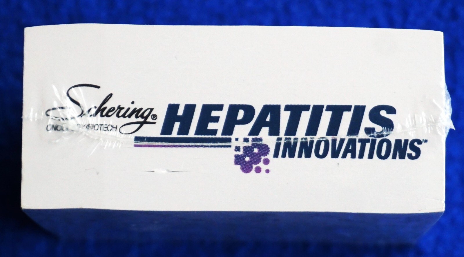 VTG Schering Hepatitis Innovations Stik- Withit Note Cube Drug Rep Promo, Sealed