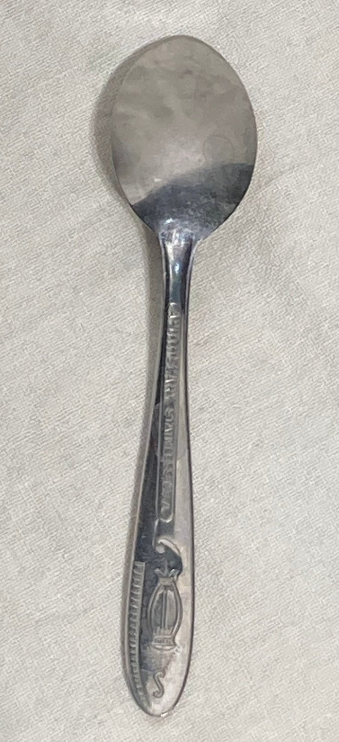 Vntg Stainless Steel Small Apothecary Medicine Rx Spoon 4 1/2″ L USA