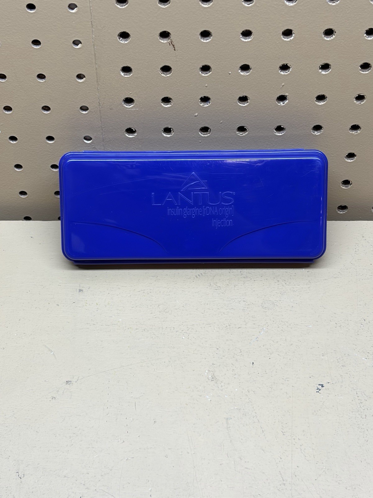 Vintage Promo Pill Box Lantus Insulin Drug Rep Pharmaceuticals Promo Purple