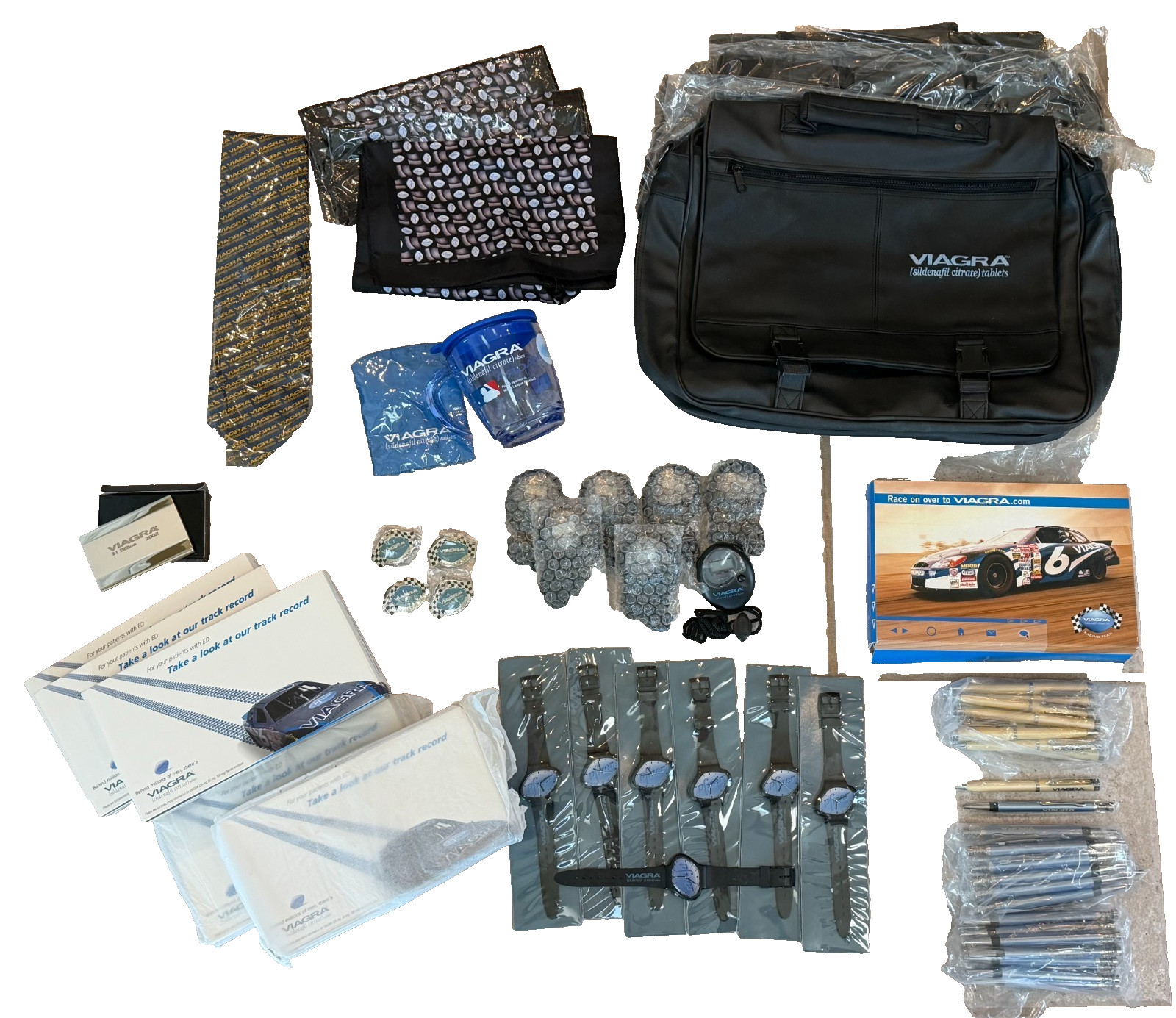HUGE Rare Authentic Pfizer Viagra Promotional Collection – New Old Stock (NOS)