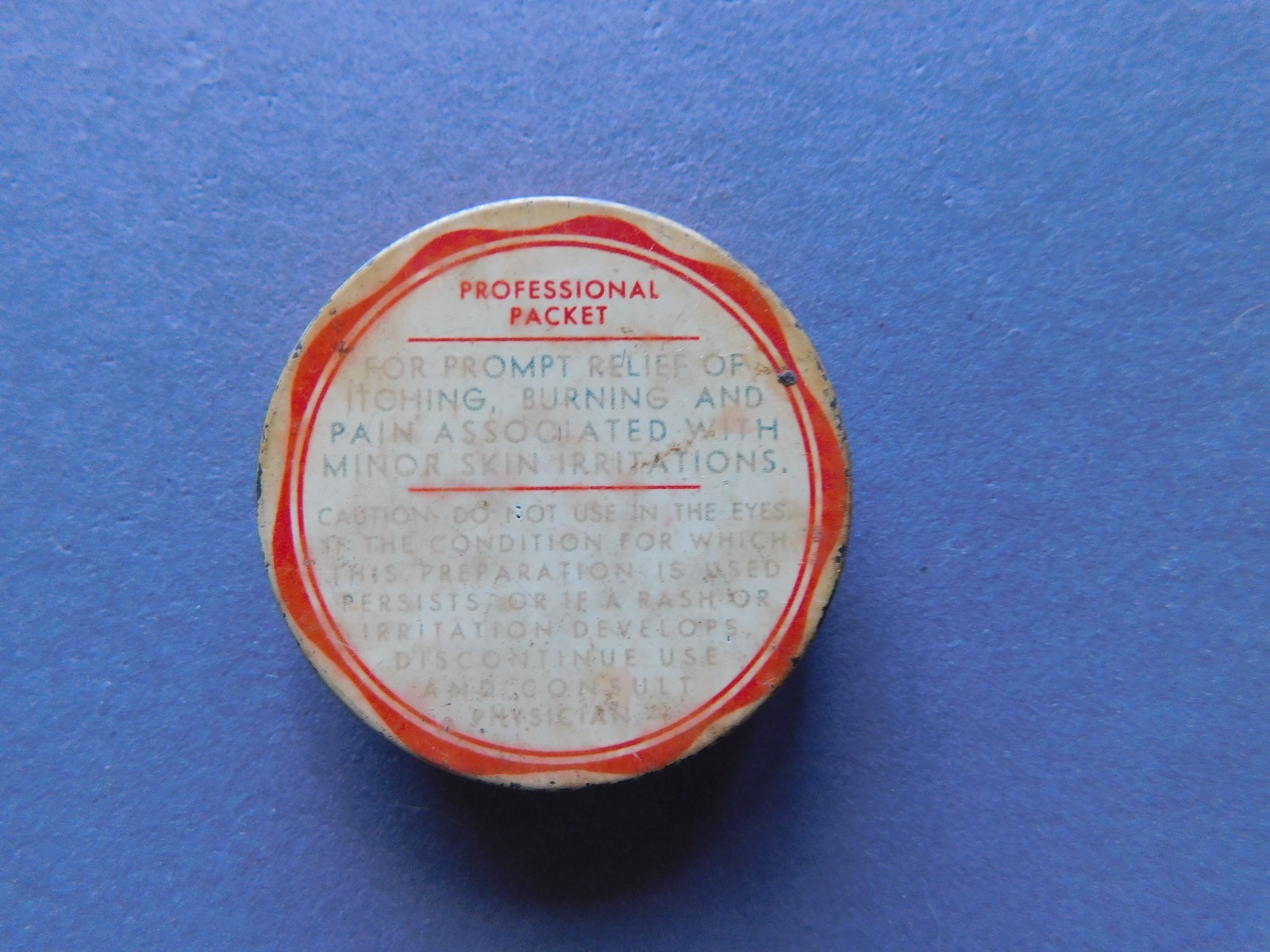 Derma Medicone Anesthetic Ointment – vintage medicine tin 1/10th oz.
