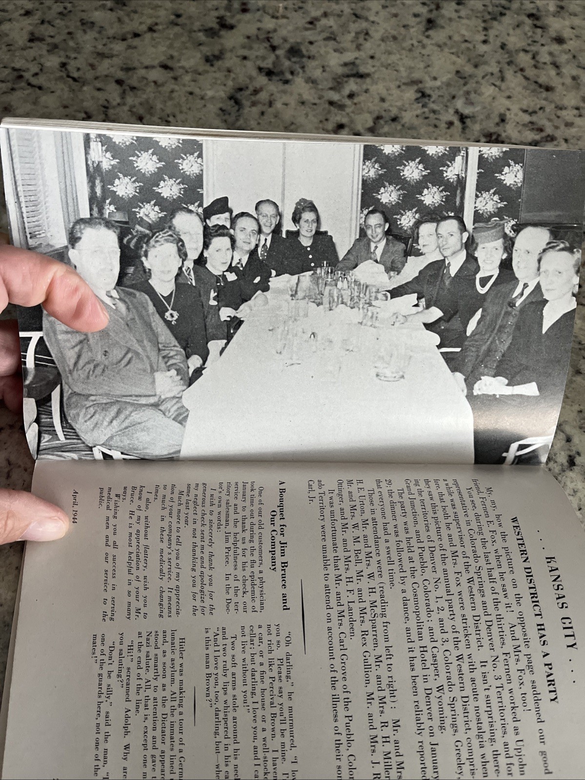 Vintage 1944 WWII Wound Tablets Upjohn Pharmaceuticals Employee Magazine Unicap