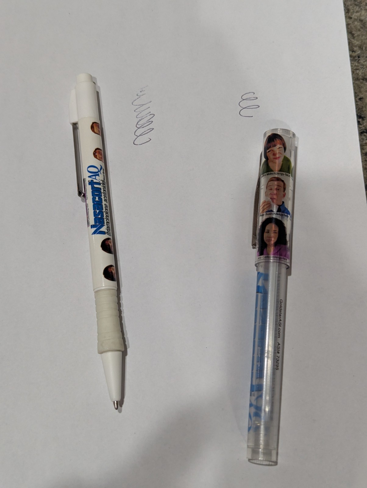 Nasacort AQ Pharmaceutical Pens Drug Rep Click & Cap Patient Faces Works Rare