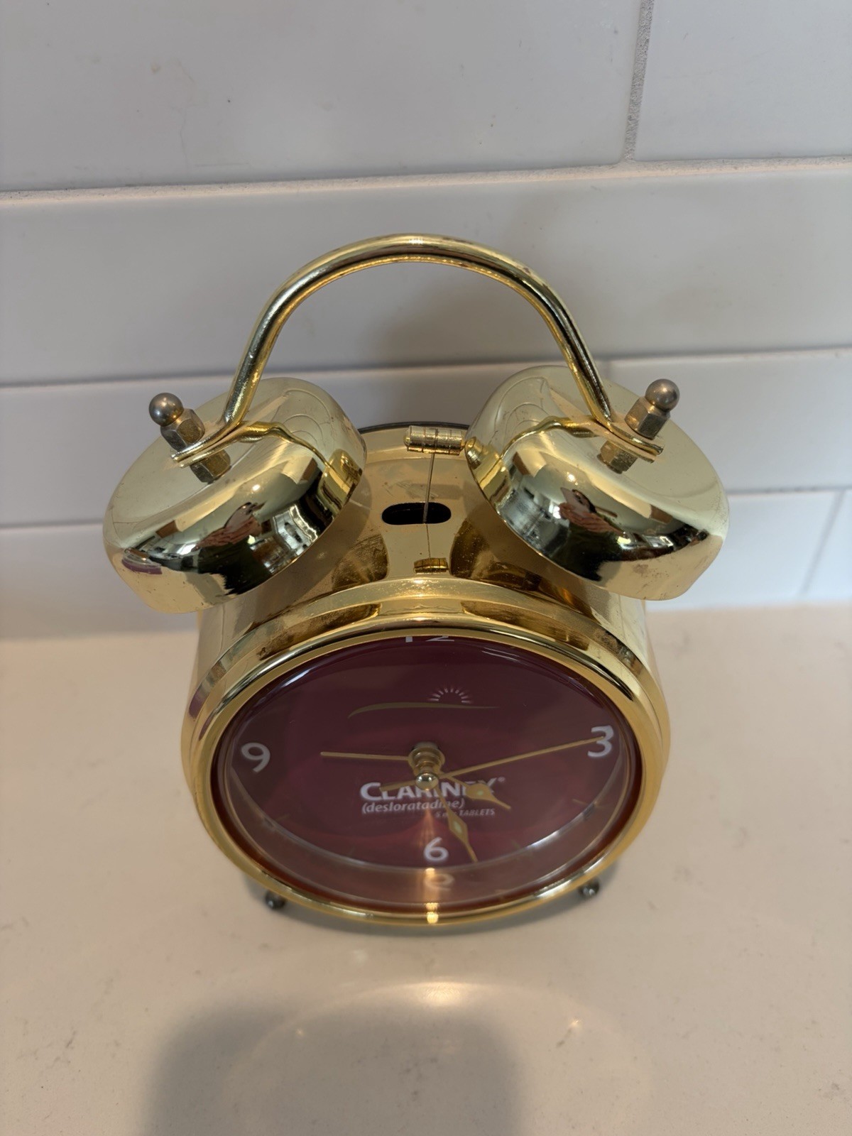 Clarinex Advertising pharmaceutical Clock–clock works-alarm Untested