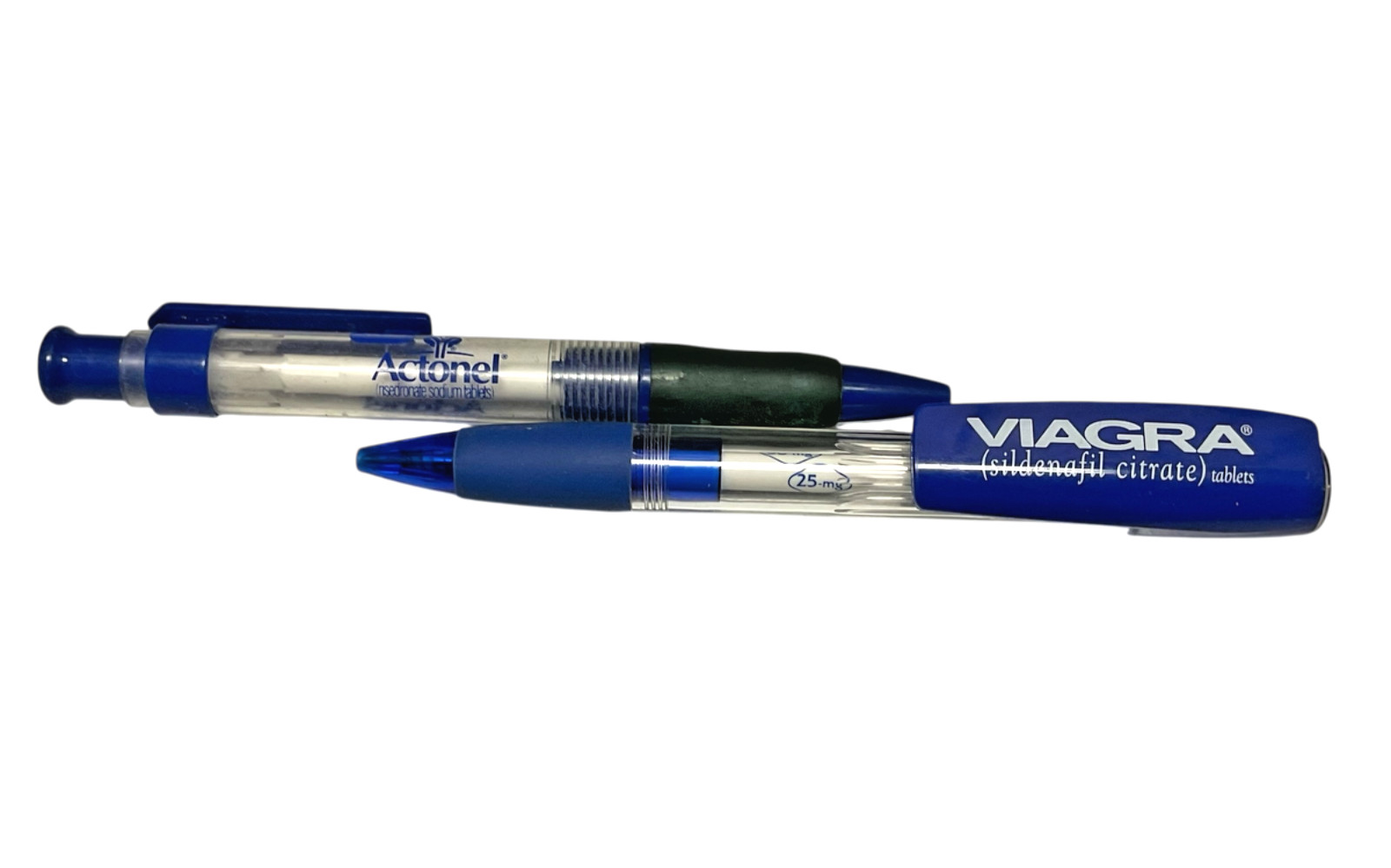 Viagra Actonel Pharmaceutical Drug Rep Collectible Promo Pens Lot of 2