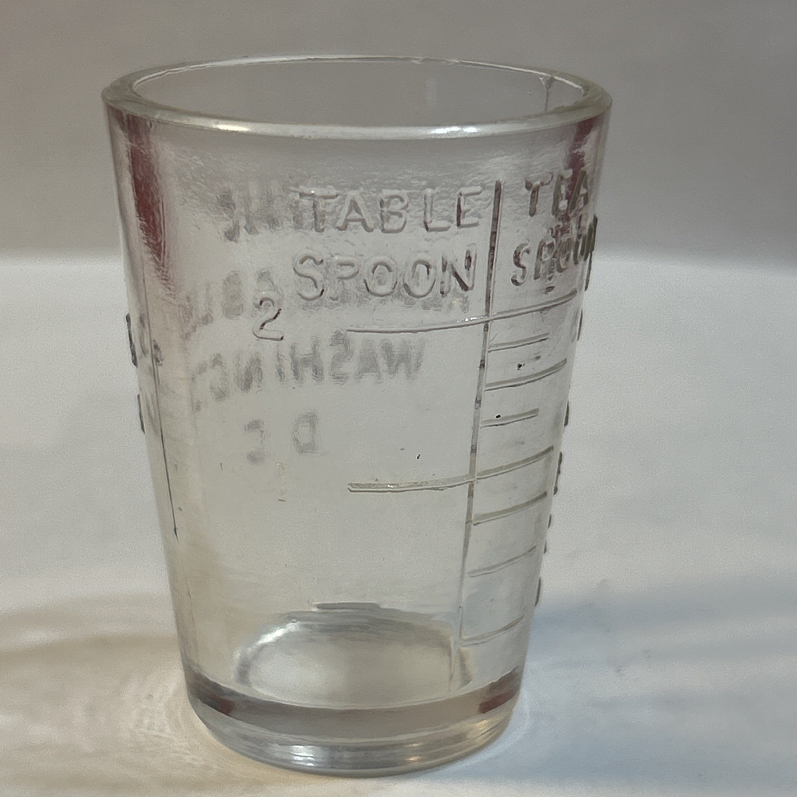 Antique Apothecary Dose Measurement Glass Our Native Herbs Alonzo O. Bliss Co