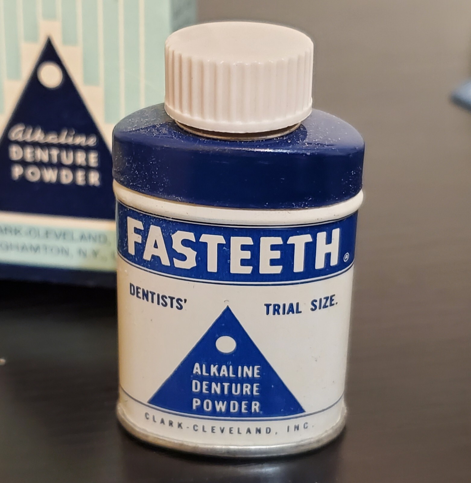 Vintage Fasteeth Denture Alkaline Adhesive Powder – New Old Stock