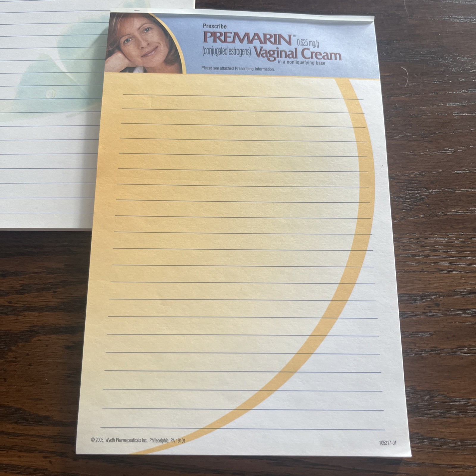 Lot Of 4 Vintage Discontinued Pharmaceutical Rep Swag Note Pads Premarin & More
