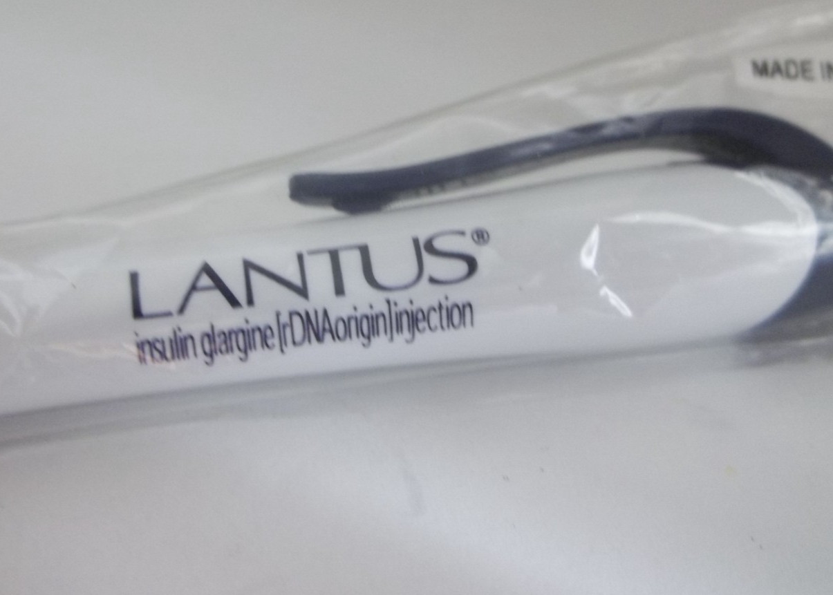 Promotional Pharma Pen NOS – Mixed Metal/Plastic Medium Weight – LANTUS SOLOSTAR