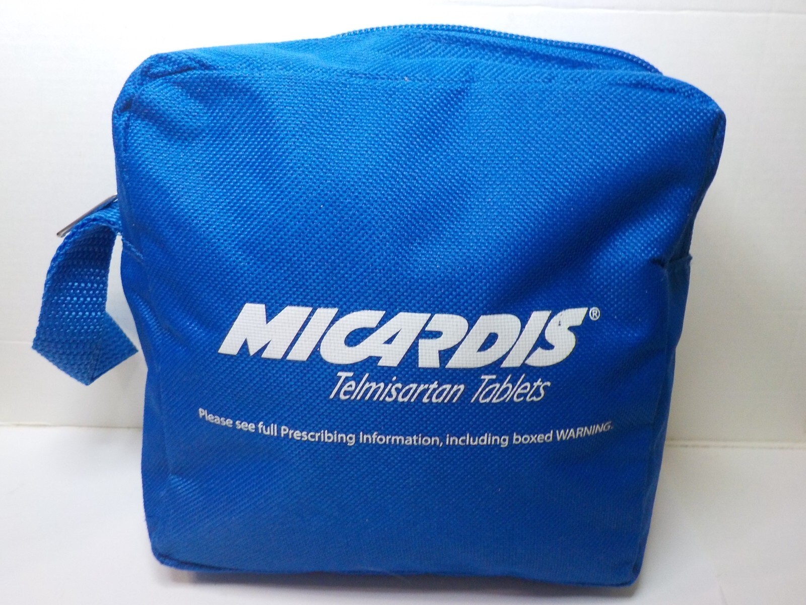 MICARDIS TELMISARTAN DRUG REP TRAVEL BAG (HOLDS PRESCRIPTIONS) 6X6X2 1/2