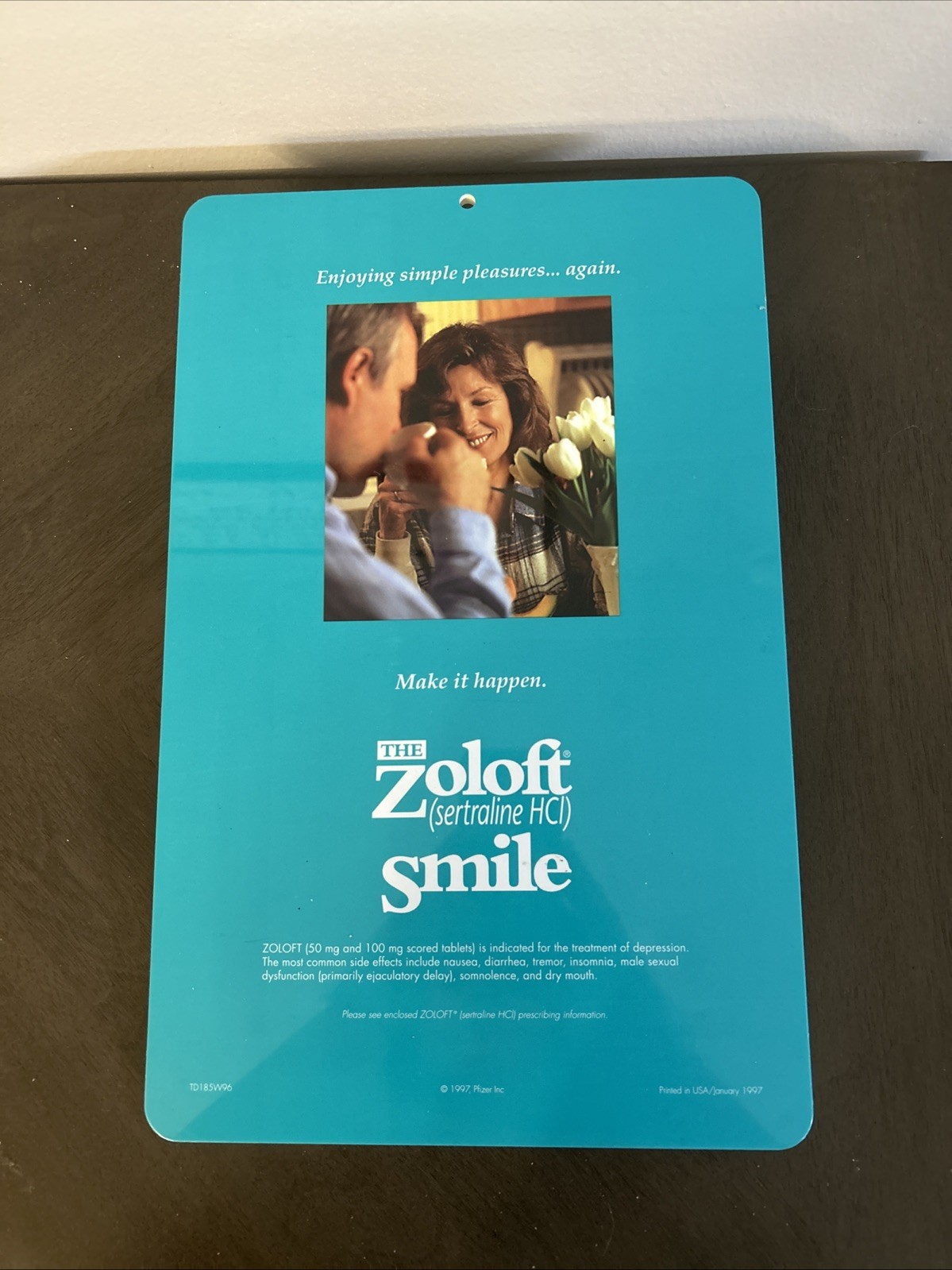 Zoloft Drug Rep Merchandise Clipboard