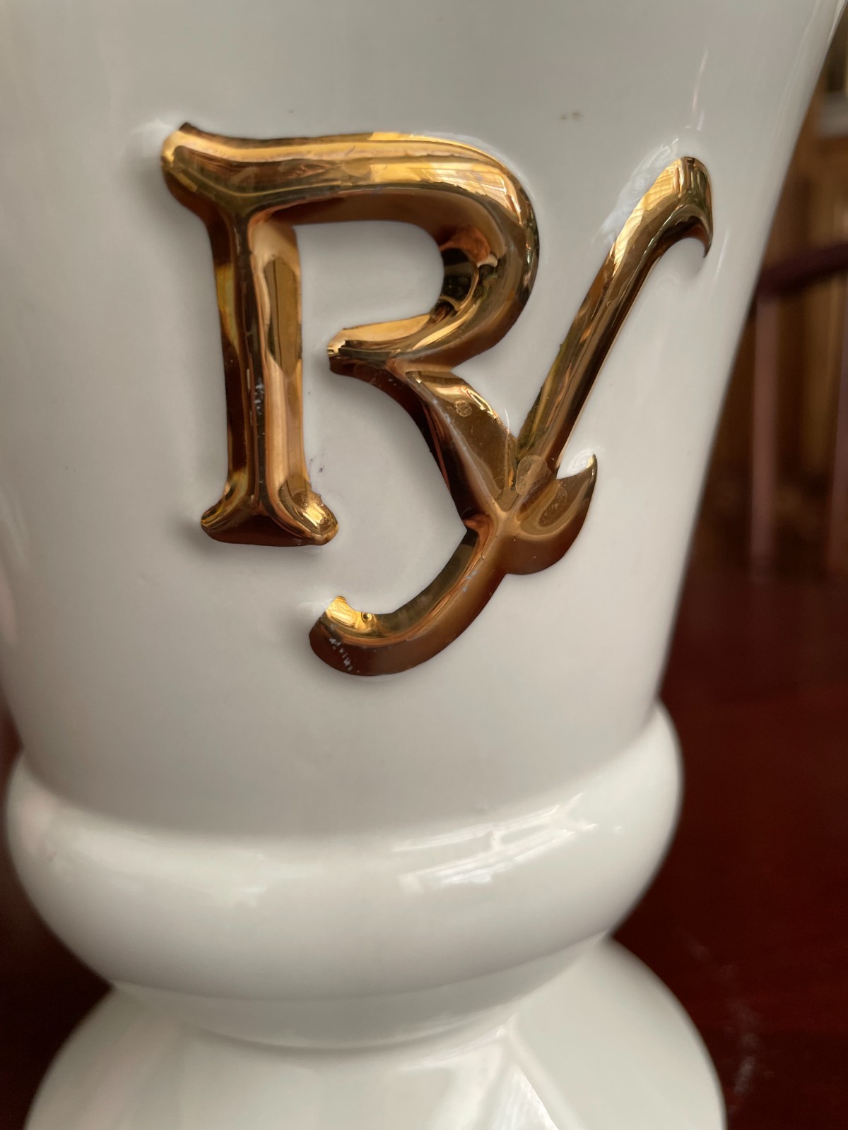 Vintage Owens Illinois RX Porcelain Pharmacy Apothecary Mortar Prop Halloween