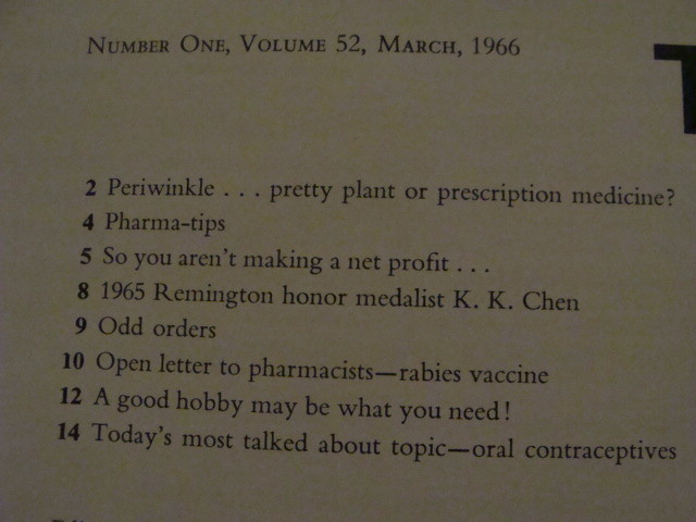 Vintage Original: TILE & TILL #1 vol 52 — march 1966 — eli lilly mag – spotty
