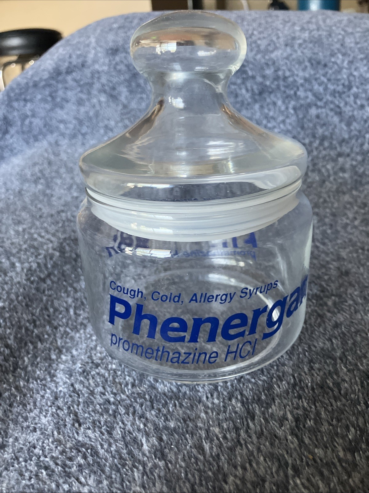 Vintage Pharmaceutical promotional item Apothecary Jar
