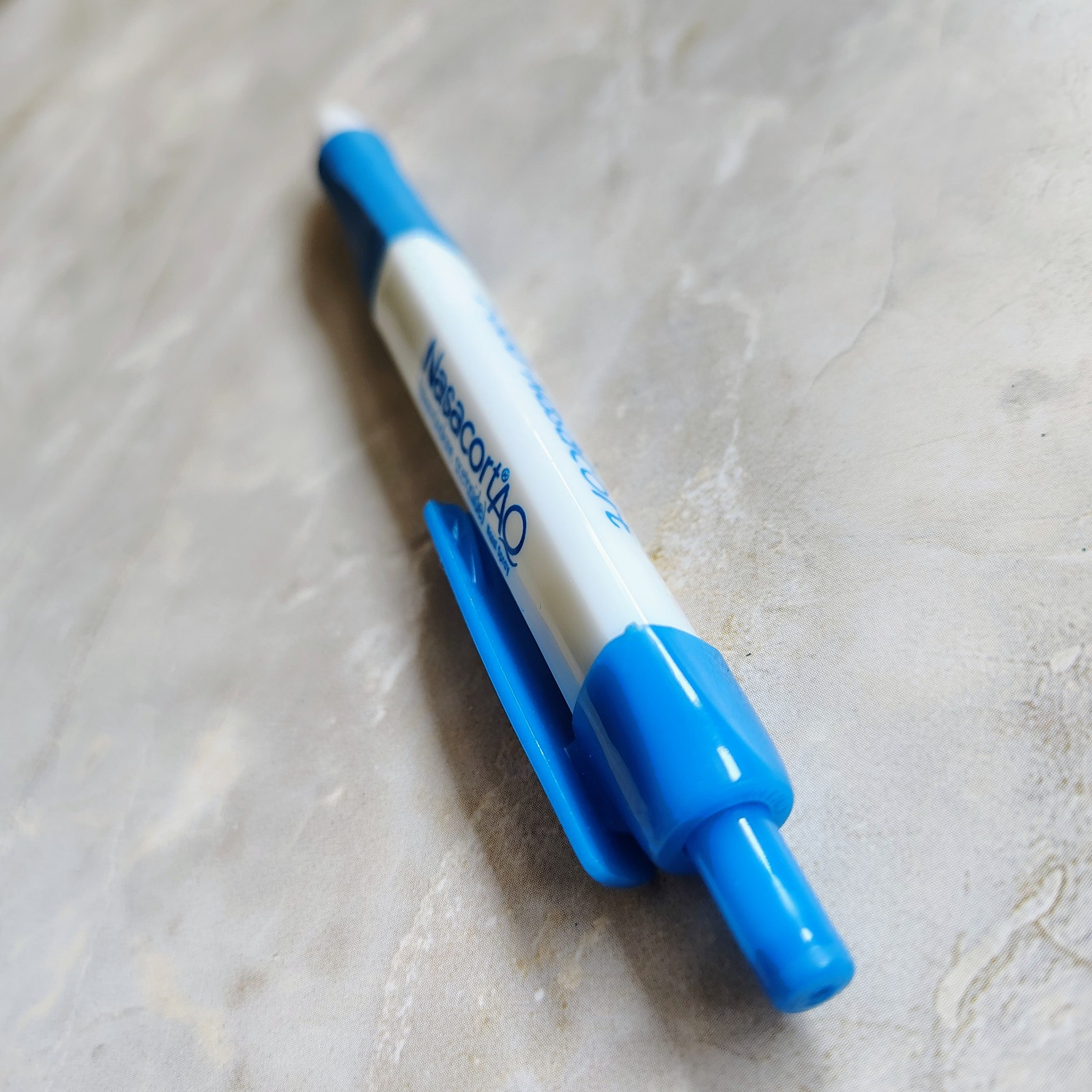 HTF Nasacort Pharmaceutical Drug Rep Promotional Pen Lot Of 5 Blue White