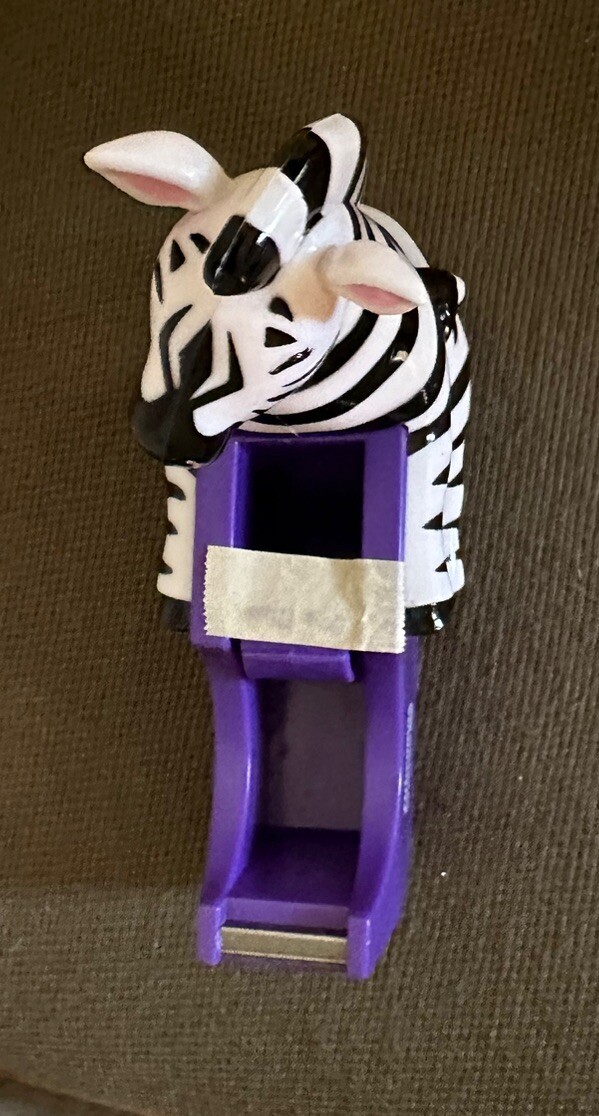 Vintage Pharmaceutical Drug Rep Zithroma Zebra Tape Dispenser Advertisement New