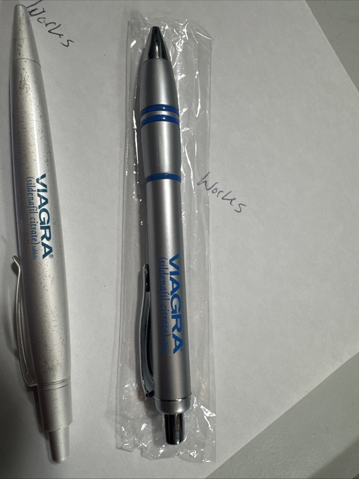 Lot of 3 VIAGRA Pharmaceutical Drug Rep Promotional Pens Metal & Plastic