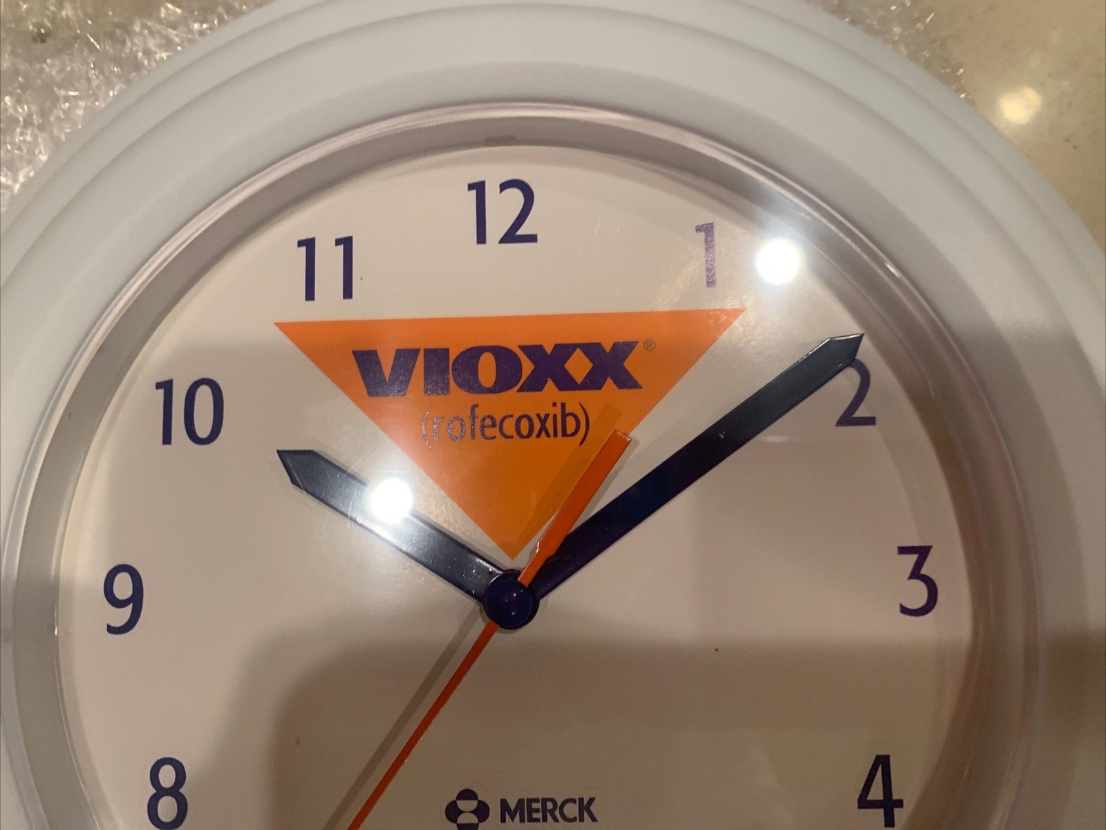 Vioxx Drug Rep Advertising Wall Clock New Rare