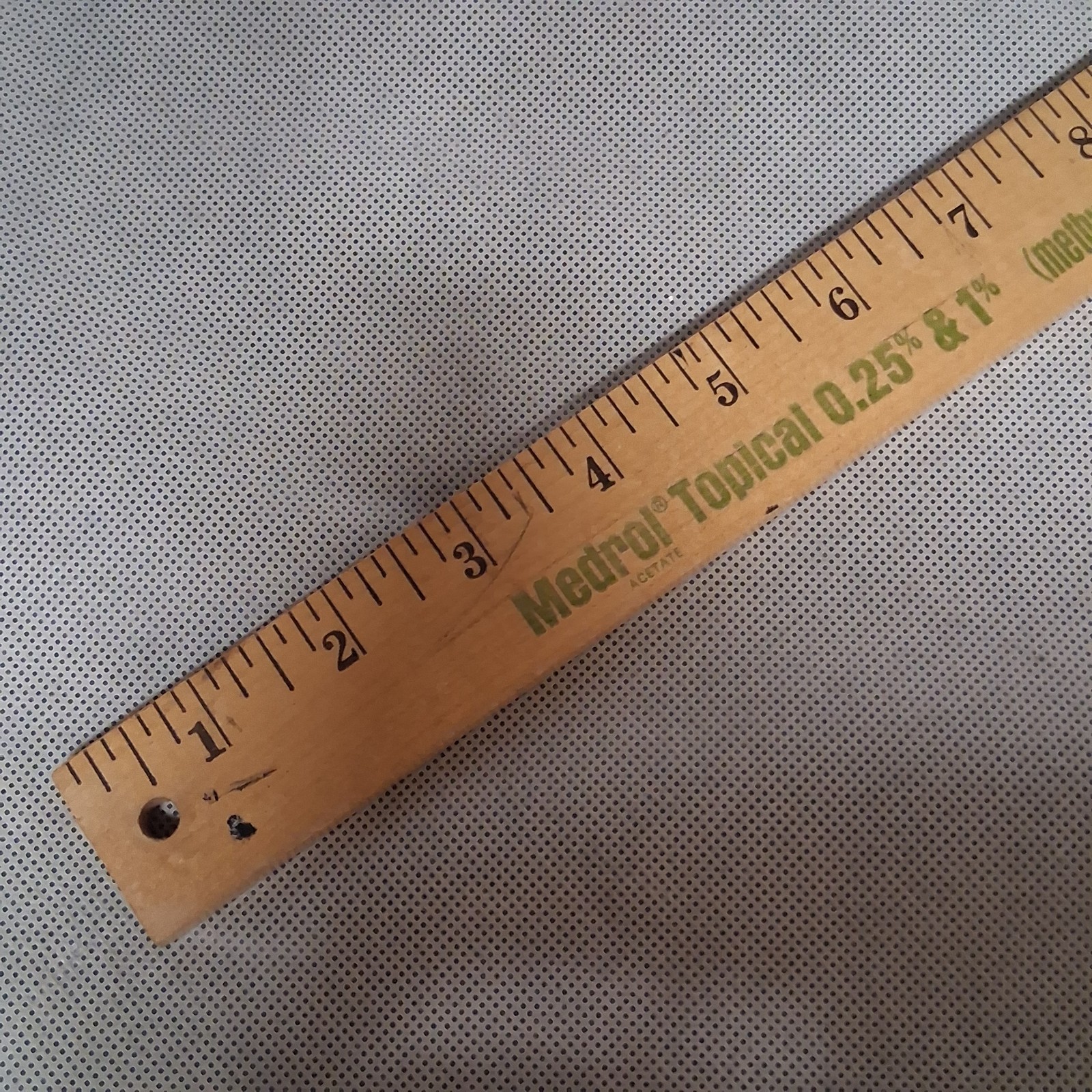 Vintage Pharmaceutical Medrol Advertising Wooden Yard Stick 1968 UpJohn