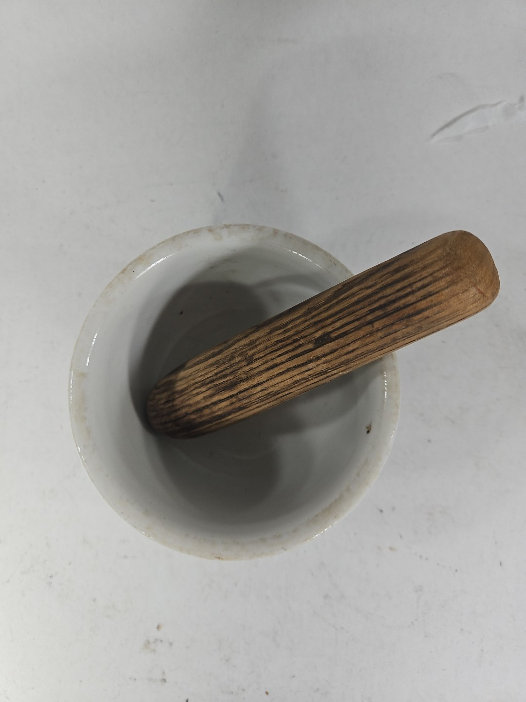 Vintage Antique Pharmacy Apothecary Druggist Mortar & Pestle primitive FREE SHIP