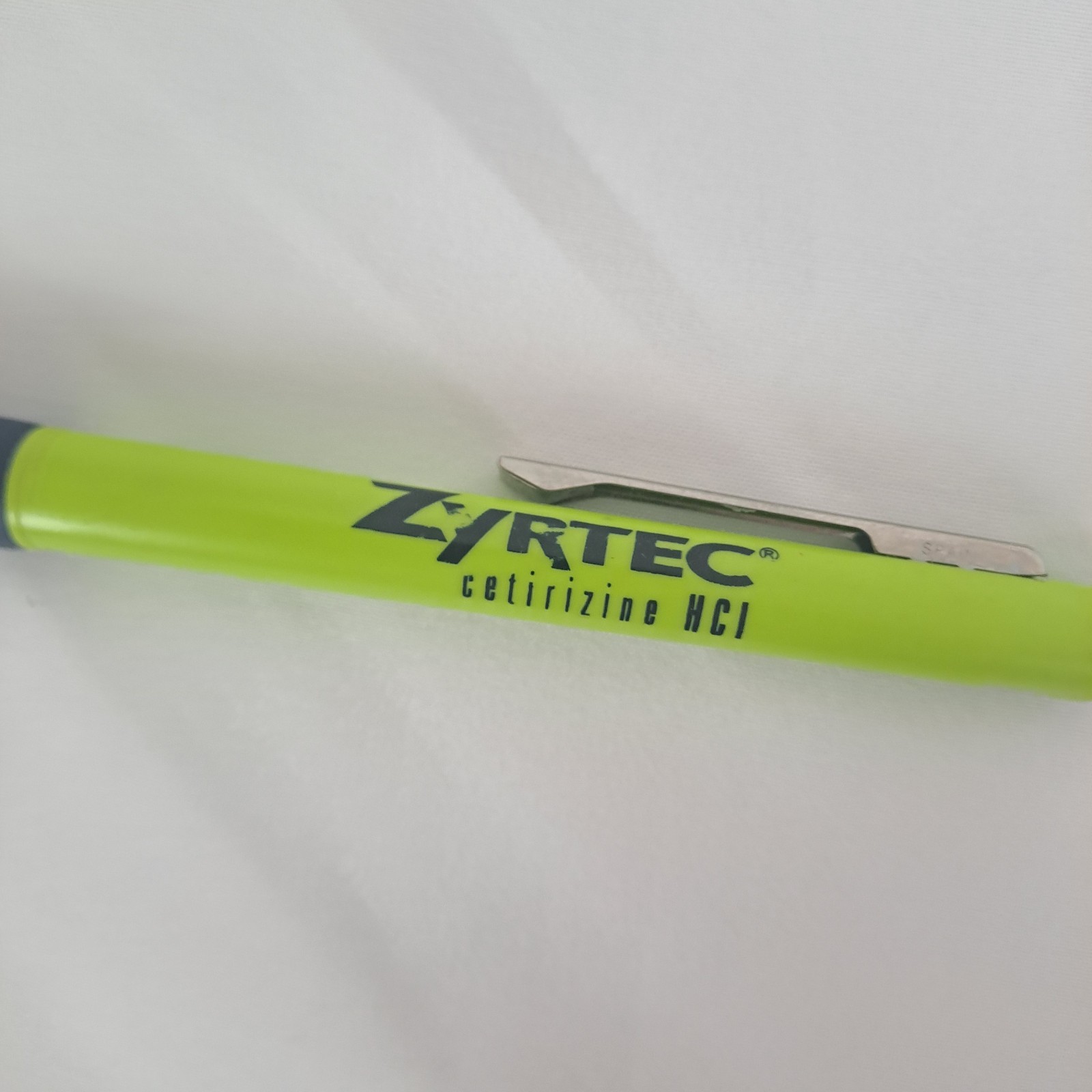 Zyrtec Pen Green Drug Rep Pharmaceutical Promo Advertising Pharma Merch Clicker