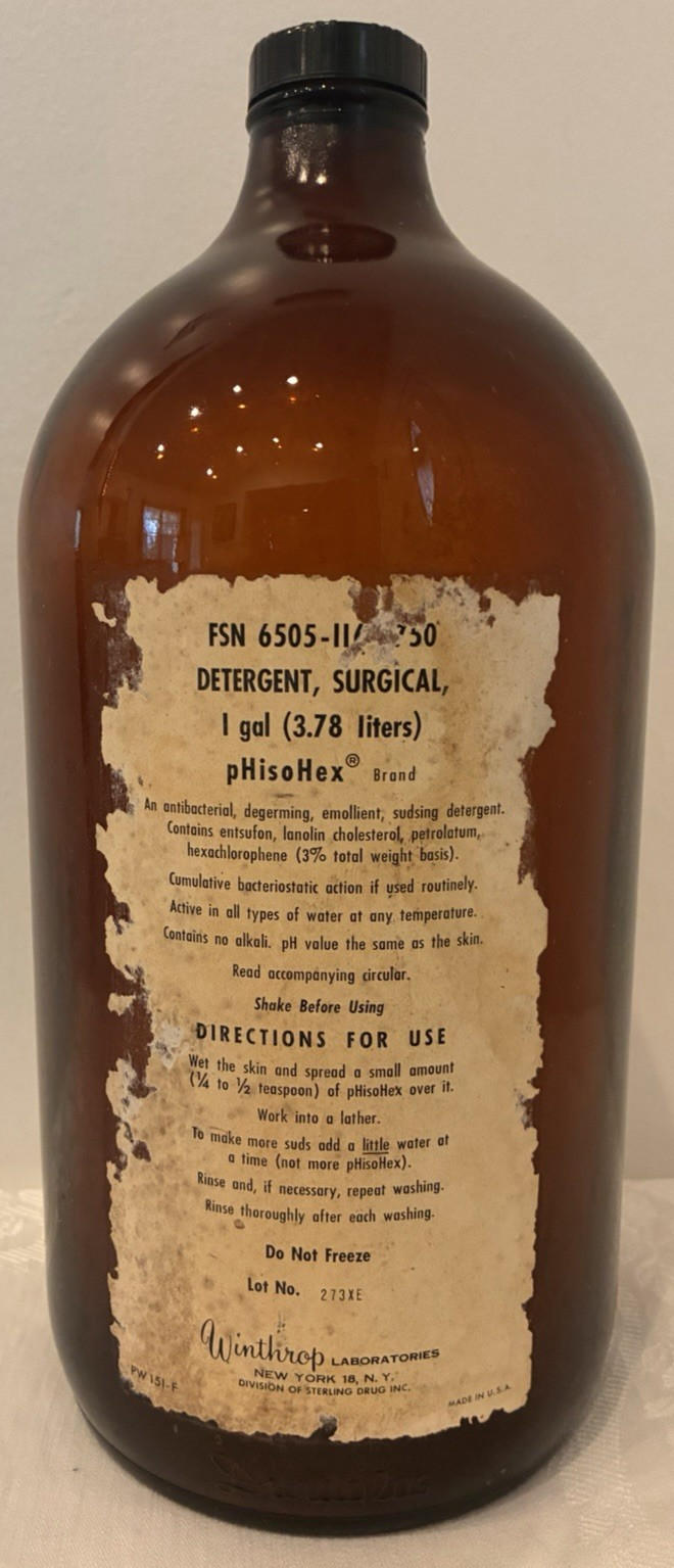 Pair Amber Glass Gallon Medicine Bottle Surgical Doctors Office Cough Syrup
