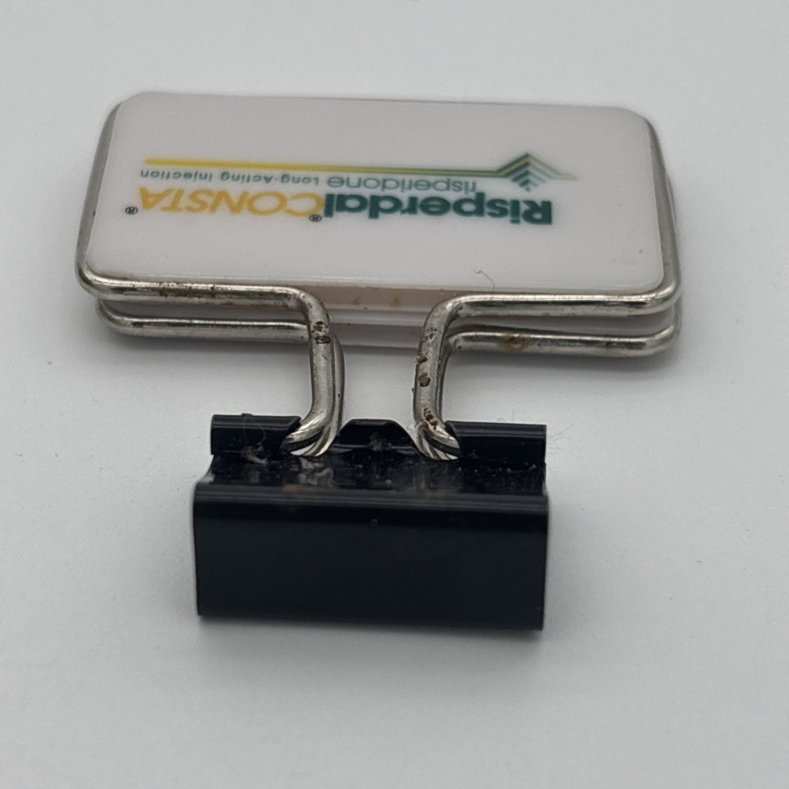 Risperdal Consta Binder Clip Paper Clip Drug Rep Pharma Limited Collectible