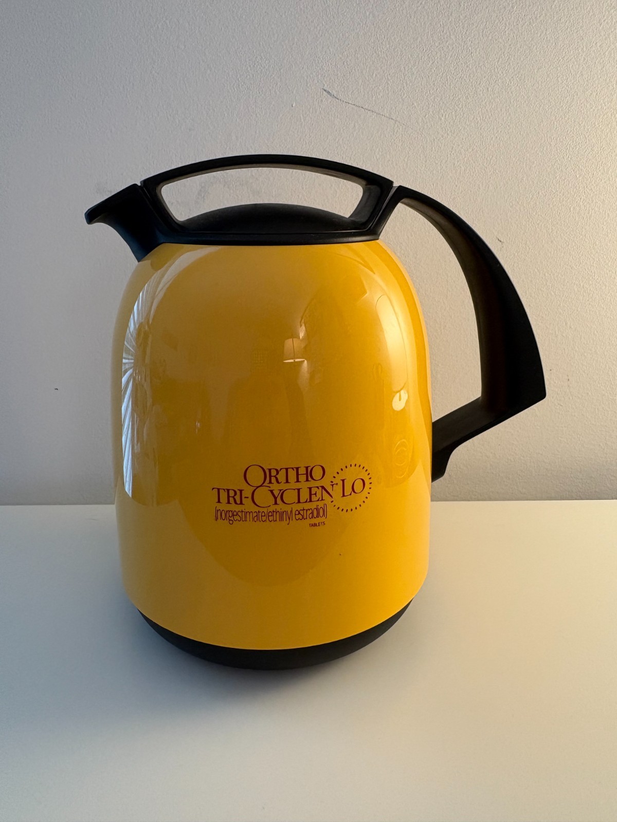 Drug Rep Merchandise Ortho Tri-Cyclen Lo Ortho McNeil Thermos Carafe Brand Pharm