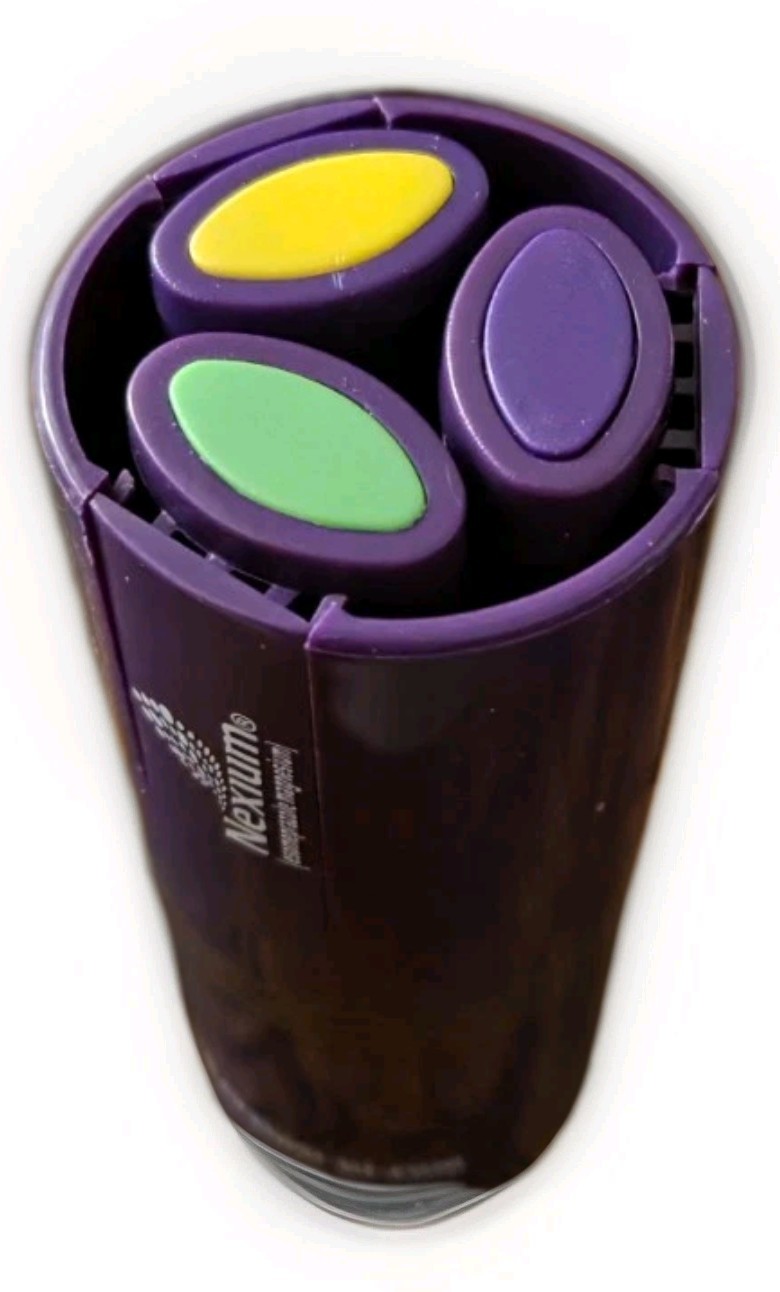 Pharmaceutical Drug Rep 3 Color Highlighter Nexium Purple Dried out
