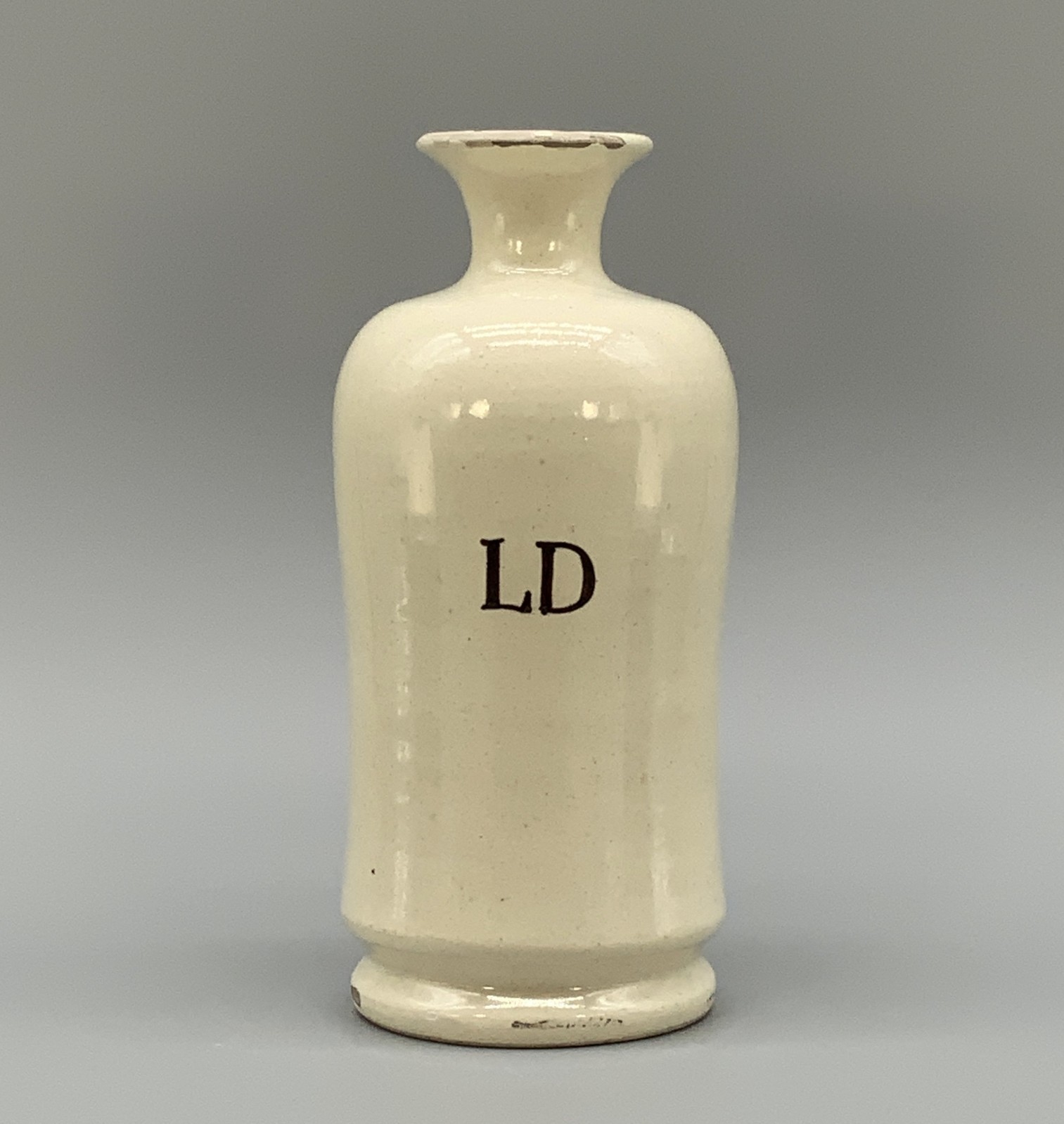 19th-Century French Saint Come Earthenware Apothecary Drug Chemist Jar Bottle