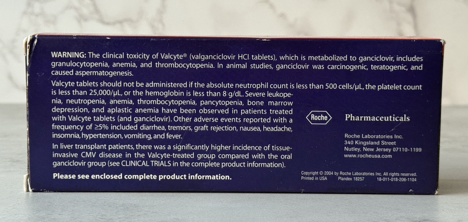 Valcyte Pharmaceutical Advertisement Ball Point Pen Silver 2004