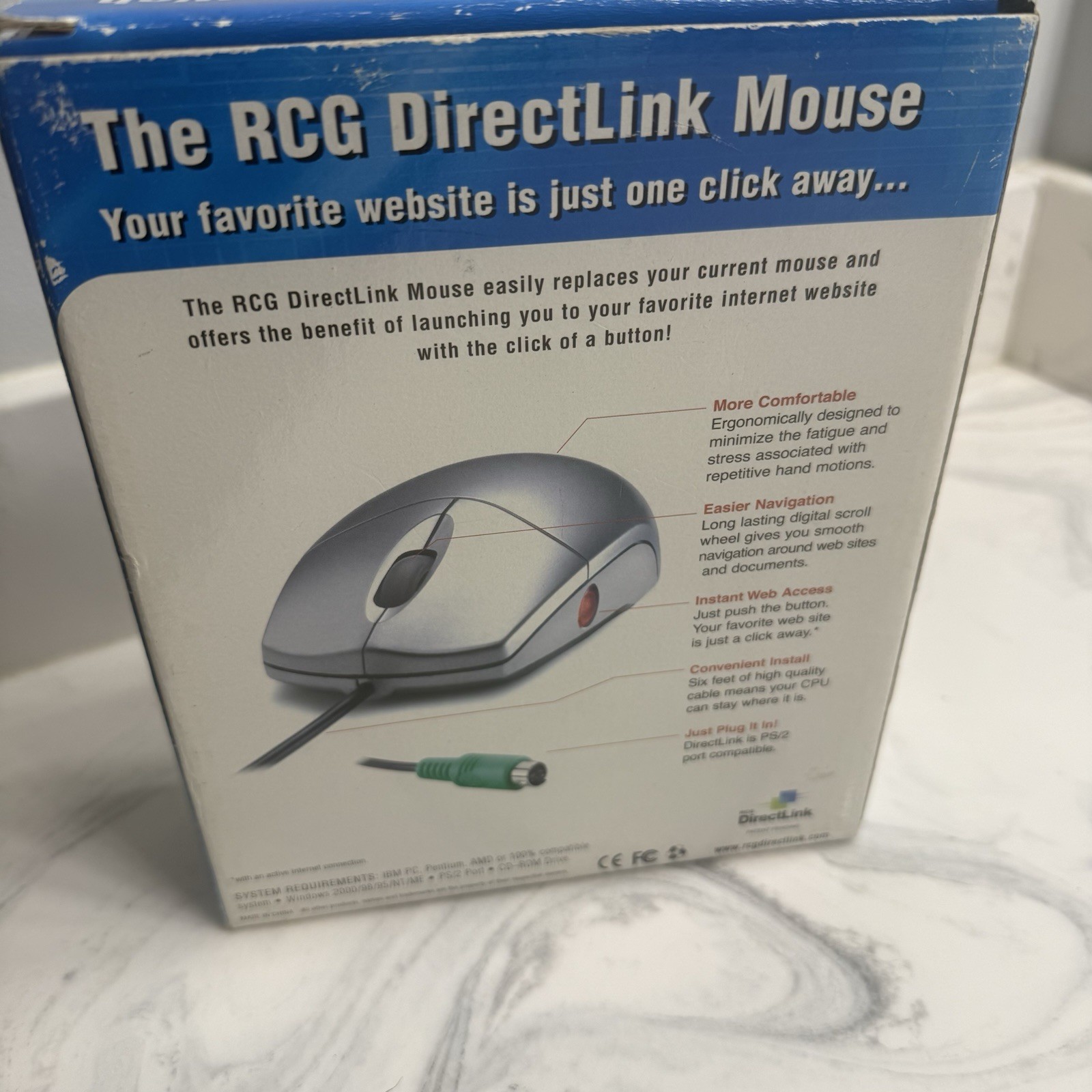 Vintage Zomig Nasal Spray Promo Computer Mouse RCG Pharmaceutical Collectible