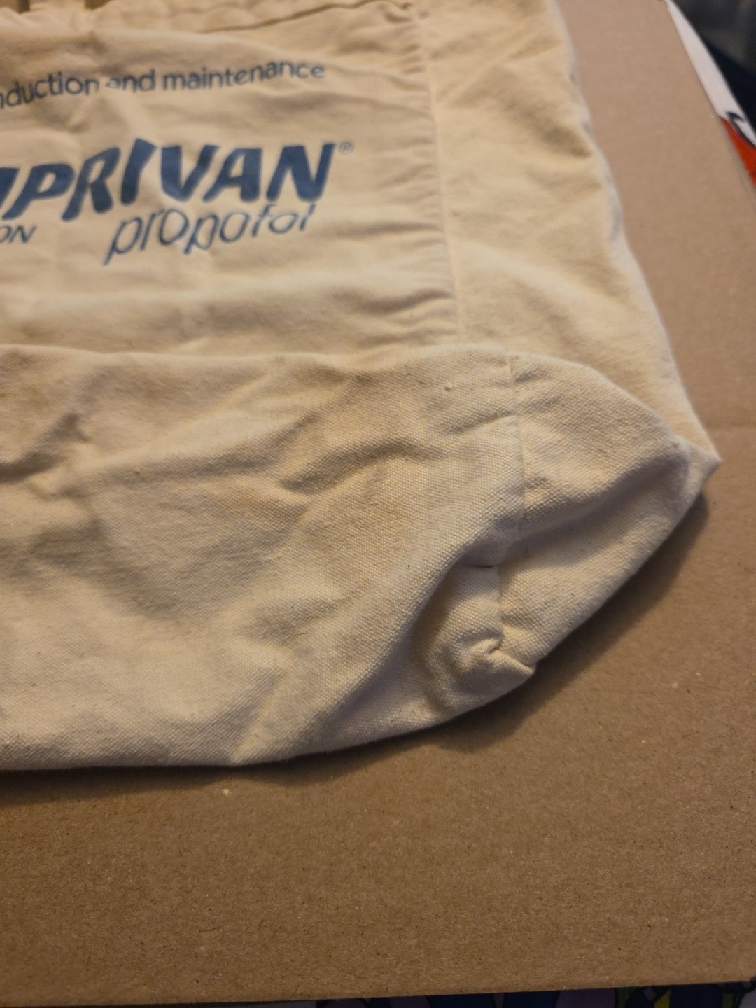 Vintage Diprivan Propofol Tote Bag Pharmaceutical Advertising See Pics! DIP #2