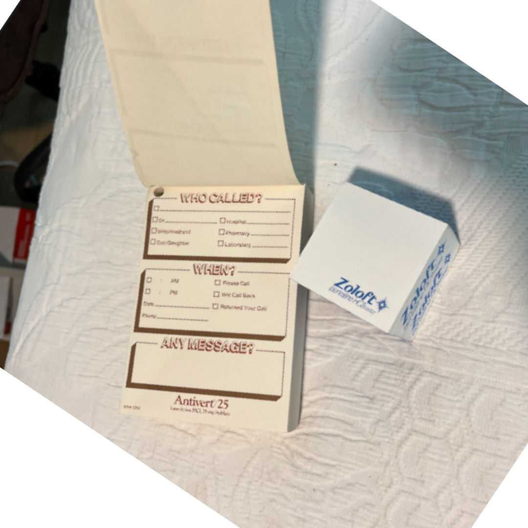 Vintage Pharmaceutical Drug Rep Notepads Lot | Medical Ephemera | Mid-Century Ad