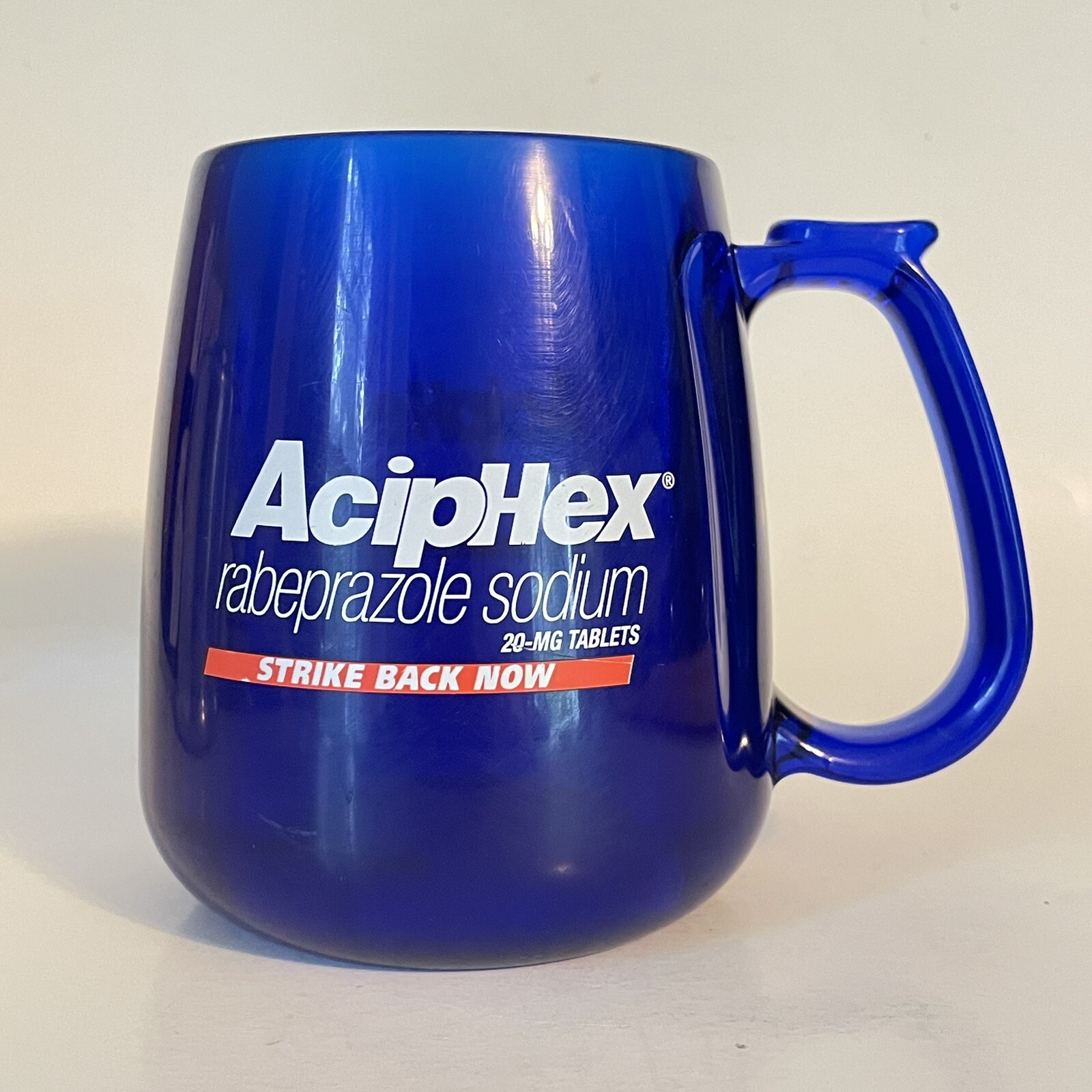 AcipHex Rabeprazole Sodium Pharmaceutical Coffee Mug Blue Plastic