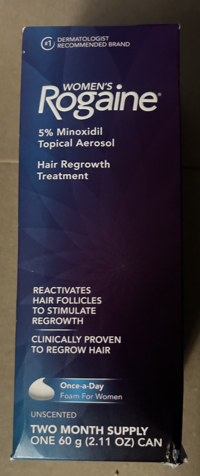 Rogaine ~ Women Hair Regrowth Treatment Unscented Foam 2.11Oz 2 Month