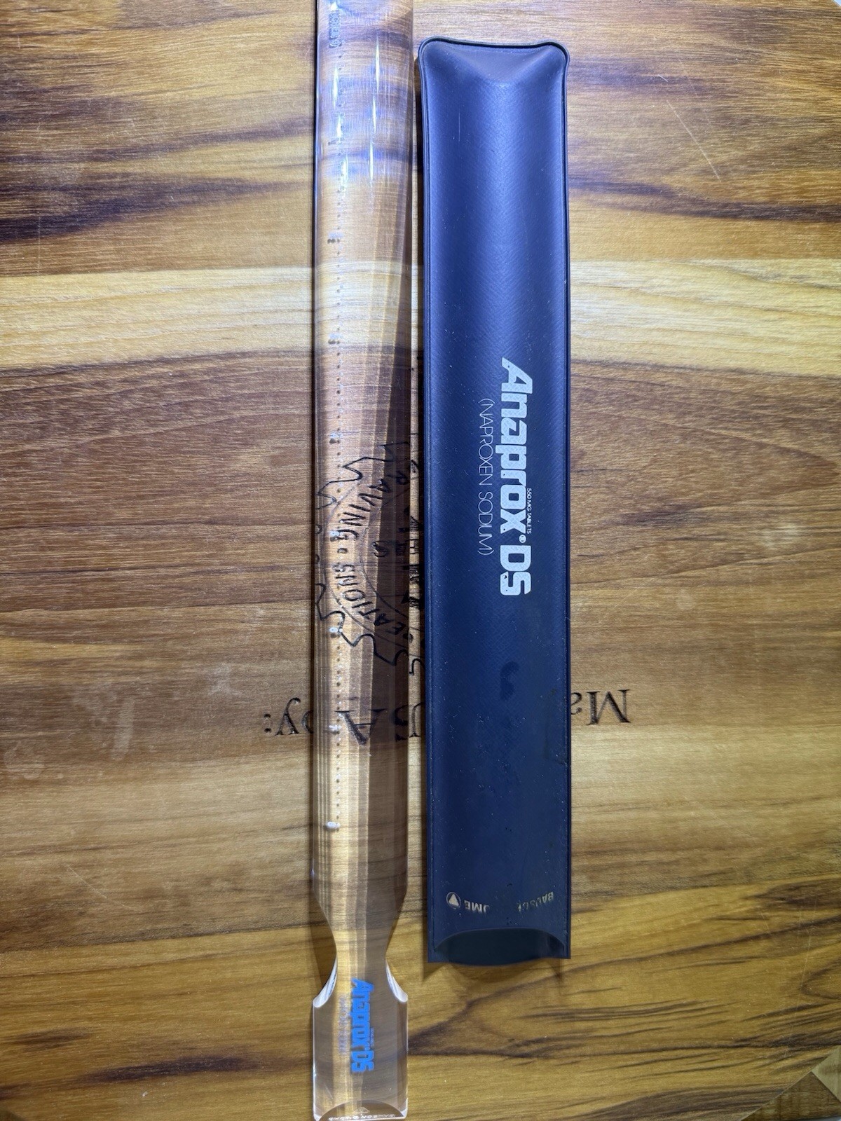 Anaprox DS (Naproxen Sodium) Drug Rep Ruler/magnifier with sleeve *RARE*
