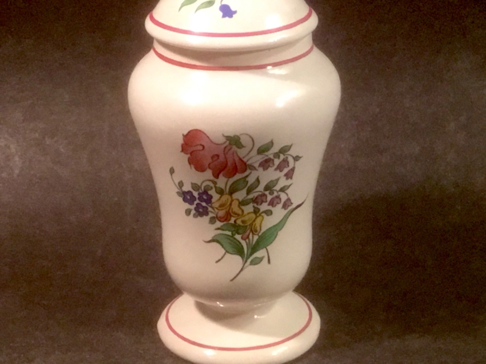 Vintage French Faience Apothacary Pharmacy Jar with Lid
